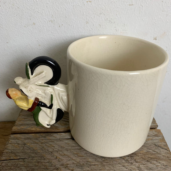 Vintage Tasse mit Motorrad BSA