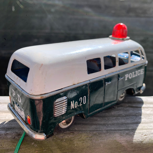 Vintage Blechspielzeug  VW T1 Polizei Bus