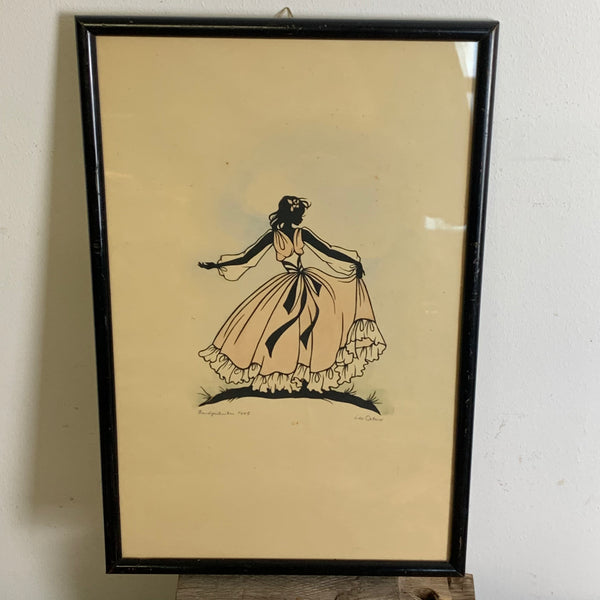 Vintage Scherenschnitt von Lilo Oetterer
