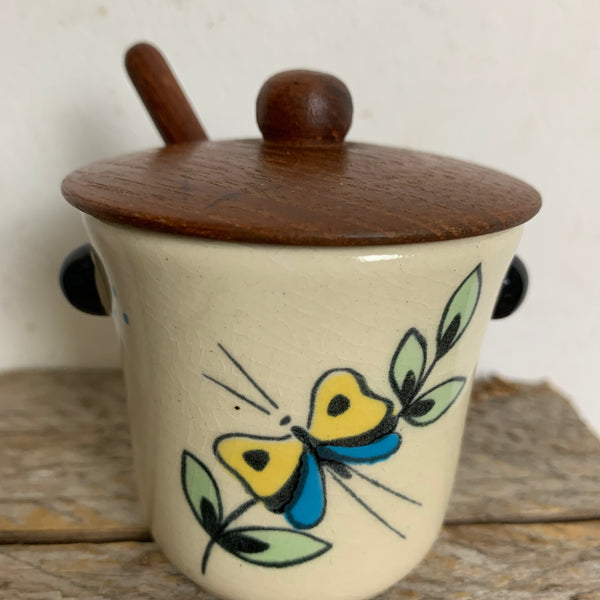 Vintage Senf Behälter dänisches Design