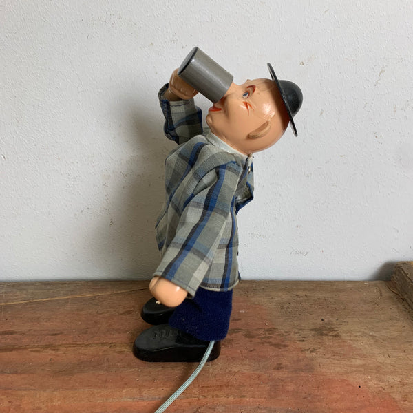Vintage DDR Spielzeug Clown mit Bierkrug VEB Sonni
