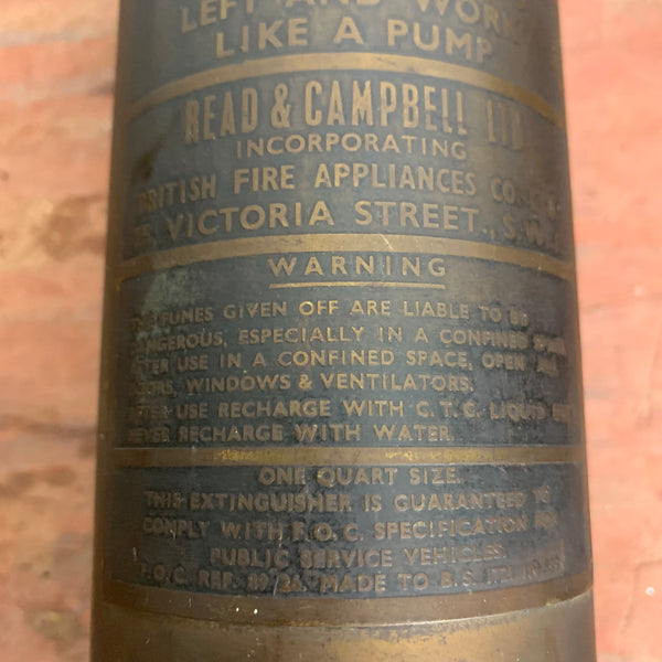 Vintage Fire Extinguisher von Tetra Army Feuerlöscher