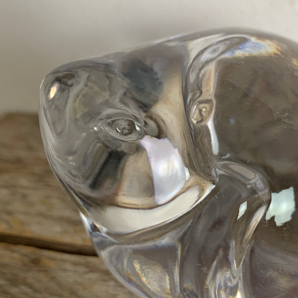 Lead Crystal Glas Katze von Goebel