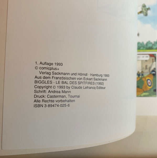 Comic Biggles Der Tanz der Spitfires Band 3