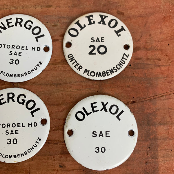 Emaille Schild Energol Olexol