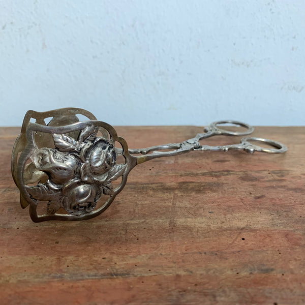 Gebäckzange Hildesheimer Rose 800er Silber
