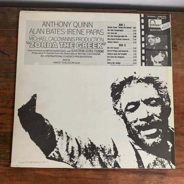 LP Zorba the Greek Soundtrack