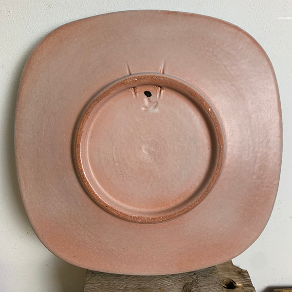 Vintage Relief Keramik Teller Wandteller Schale