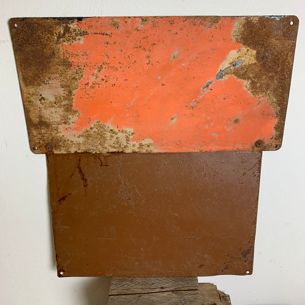 Blechschild Verätzungen durch Schwefelsäure und Salzsäure sind sehr gefährlich