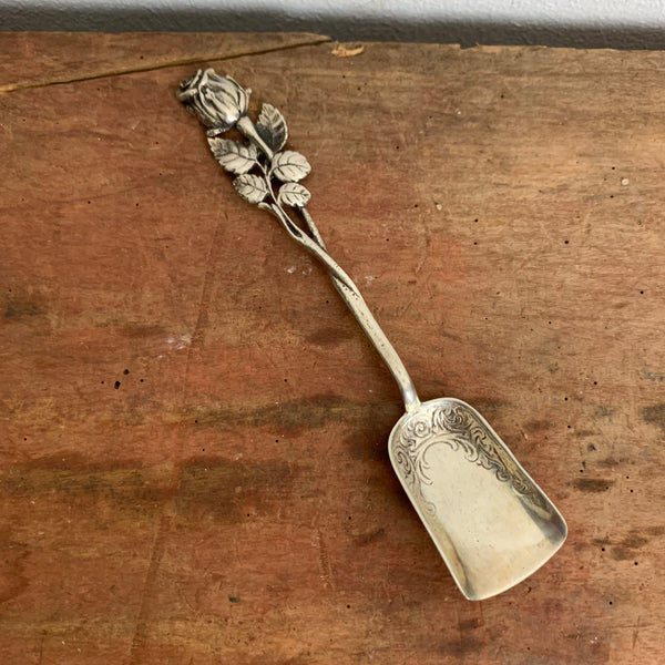 Zuckerschaufel Hildesheimer Rose 800er Silber