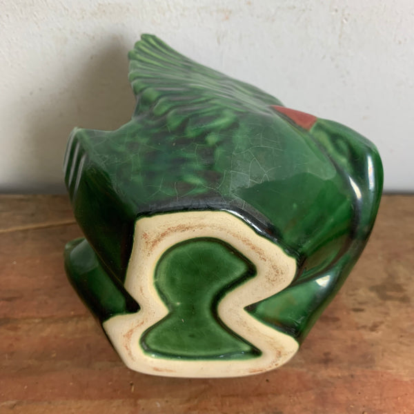 Ein Paar Vintage Keramik Pflanzschalen Schwan