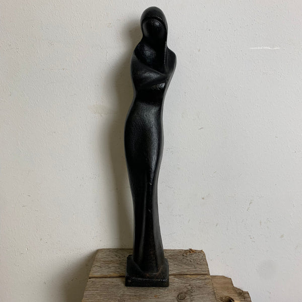 Art Deco Madonna mit Kind Skulptur von René Daemen