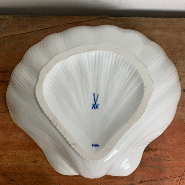 Muschel Schale Schüssel Zwiebelmuster Meissen Schwertermarke