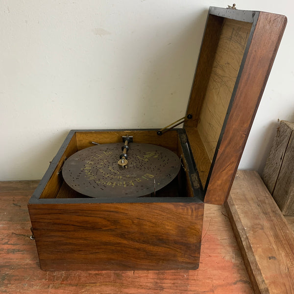 Jugendstil Polyphon Symphonion mit Glockenspiel