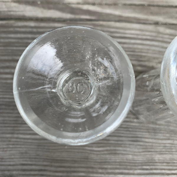 2 antike Kutscher Schnaps Gläser