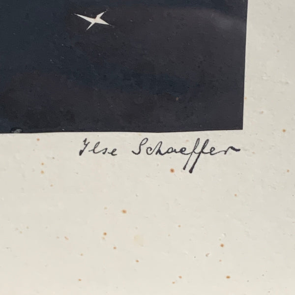 Jugendstil Scherenschnitt von Ilse Schaeffer