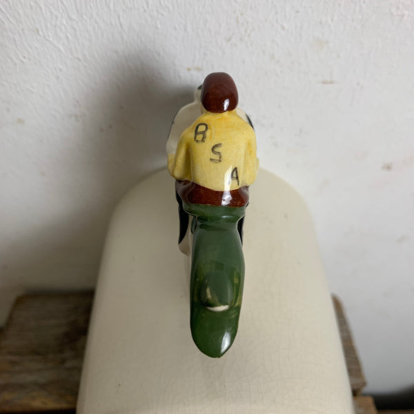 Vintage Tasse mit Motorrad BSA