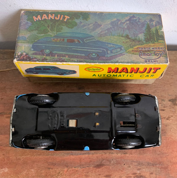 Vintage Blechspielzeug Manjit Automatic Car von Amar Toy