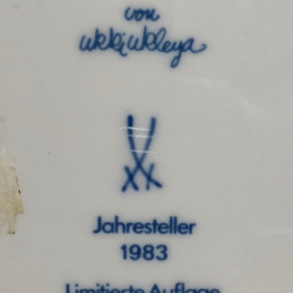 Meissen Jahresteller 1983 Kalif von Bagdad von Ukki Ukleya