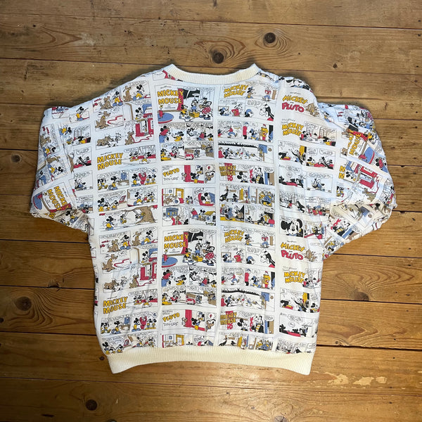 Vintage reversible Sweater Sweatshirt Mickey Mouse Comic