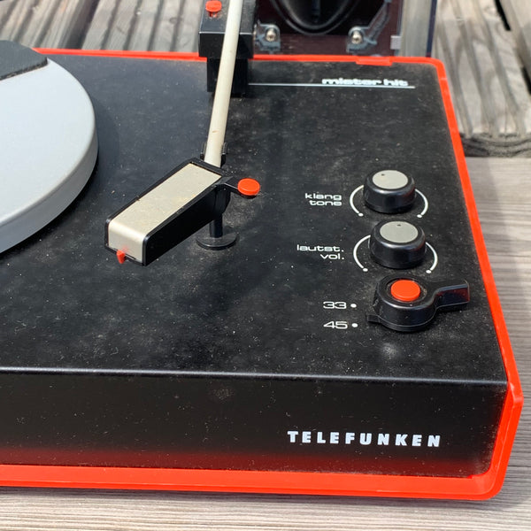 Vintage Schallplattenspieler Mister Hit 2000 von Telefunken