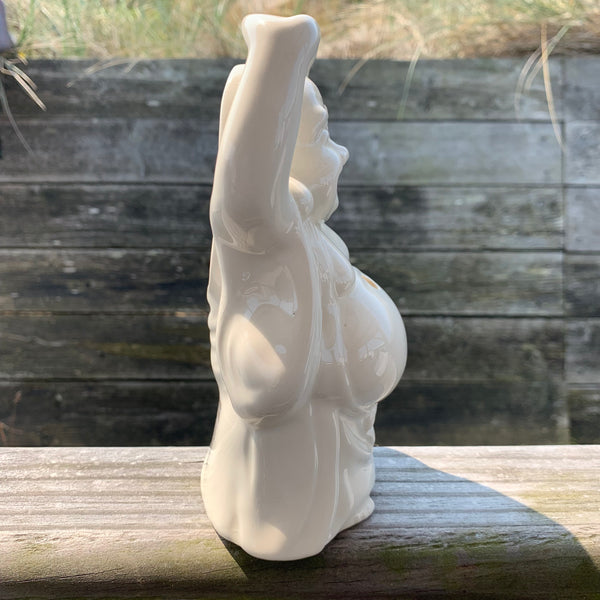 Vintage Keramik Happy Buddha