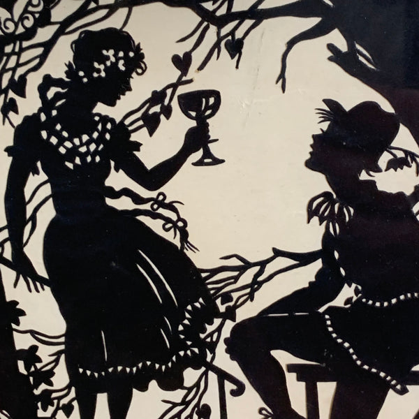 Jugendstil Scherenschnitt von Lotte Gützlaff