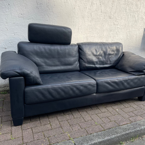 Dreisitzer Sofa DS 17 von de Sede dunkelblau