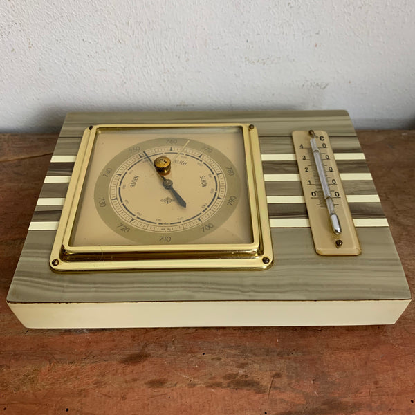 60er Jahre Wetterstation Barometer