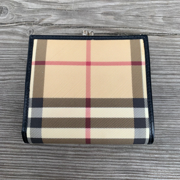Vintage Burberry Portemonnaie im klassischen Karomuster