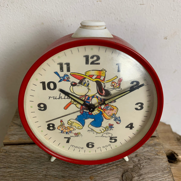 Vintage Kinder Wecker Ruhla DDR