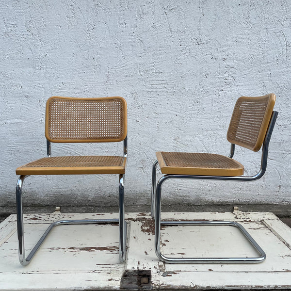 2 Stühle S32 von Marcel Breuer für Thonet