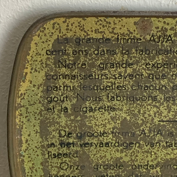 Vintage Zigaretten Pfeifen Tabak Blechdose Ajja