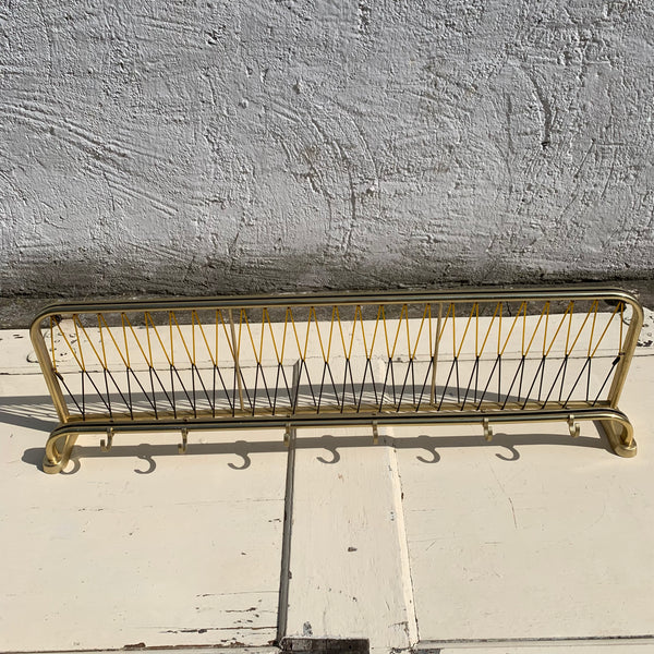 Mid Century Messing Garderobe Hutablage