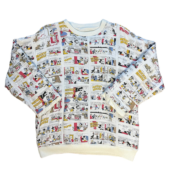 Vintage reversible Sweater Sweatshirt Mickey Mouse Comic