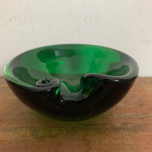 Murano Aschenbecher in grün