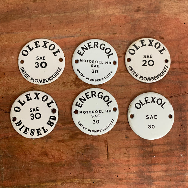 Emaille Schild Energol Olexol