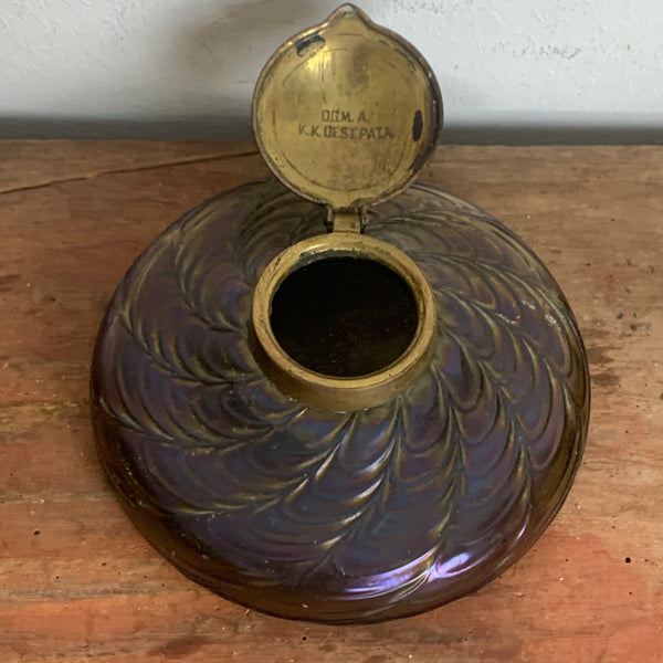 Jugendstil Tintenfass von Loetz