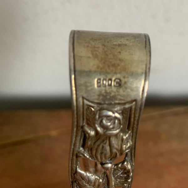 Zuckerzange Hildesheimer Rose 800er Silber