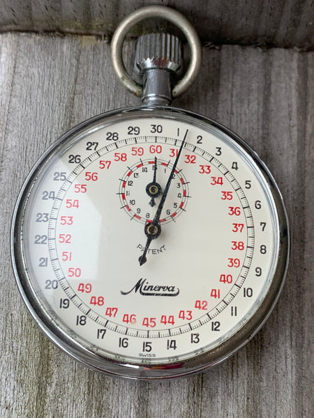 Vintage Stoppuhr von Minerva