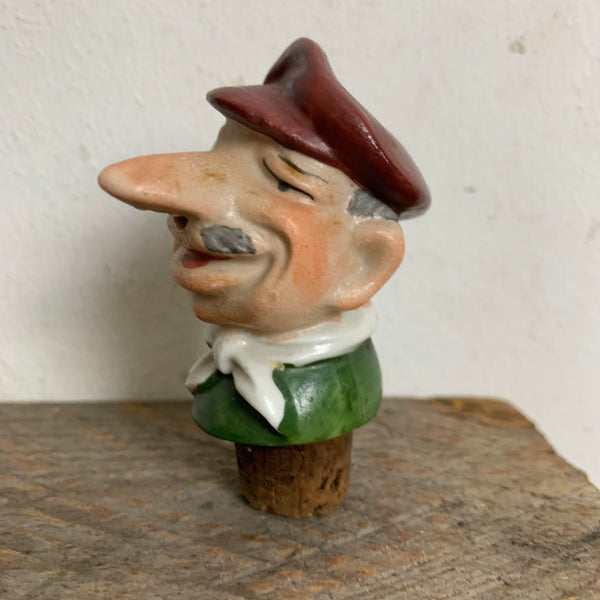 Vintage Schnapsnase Ausgießer aus Porzellan