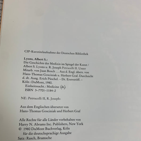 Buch Die Geschichte der Medizin im Spiegel der Kunst