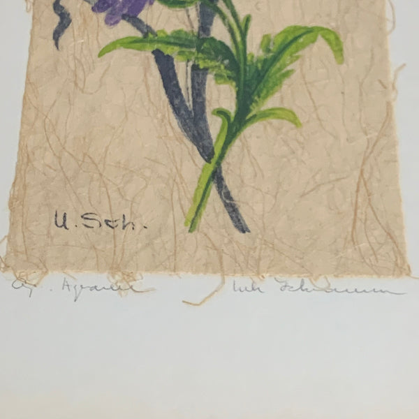 Vintage Blumen Aquarell