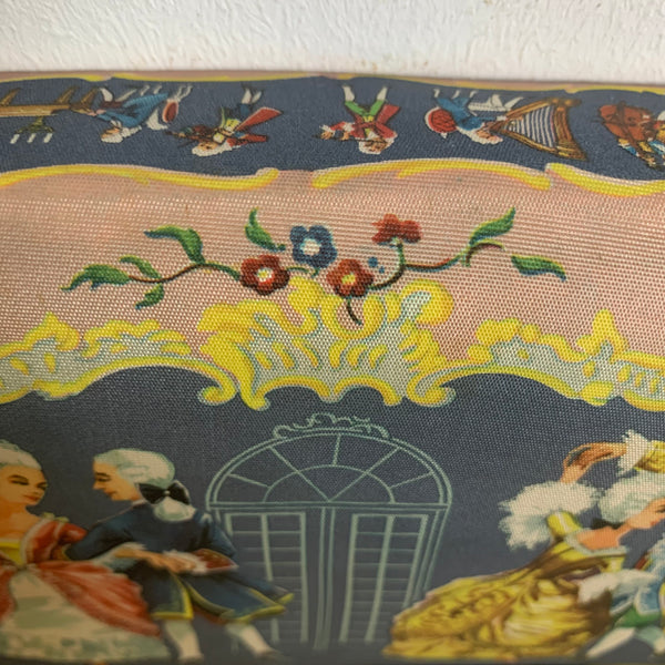 Vintage Trumpf Pralinenschachtel Operette aus den 50er Jahren mit Stoffbezug