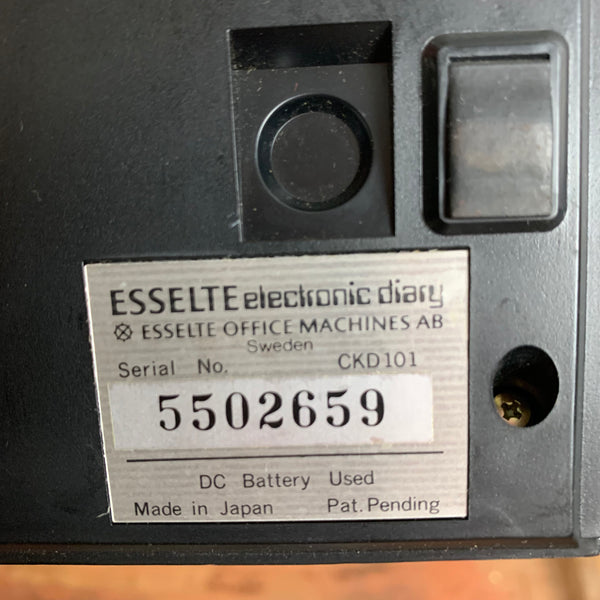 Vintage Electronic Diary von Esselte