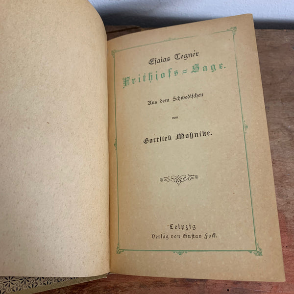 Buch Frithjofs Sage von Esaias Tegners