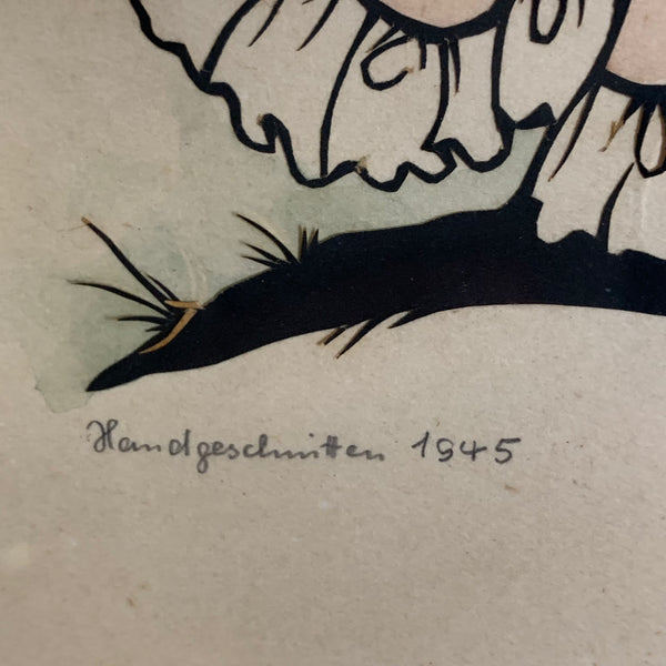 Vintage Scherenschnitt von Lilo Oetterer