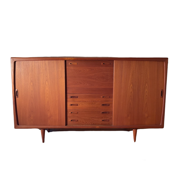 Teakholz Highboard von H. P. Hansen