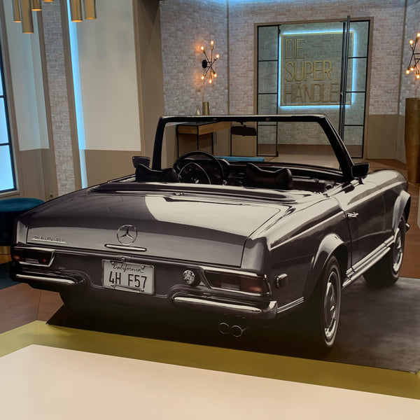 Werbetafel Mercedes Cabrio 280er SL