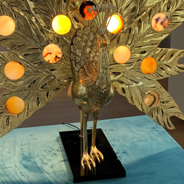 Pfauen Lampe - Coco Chanel Style